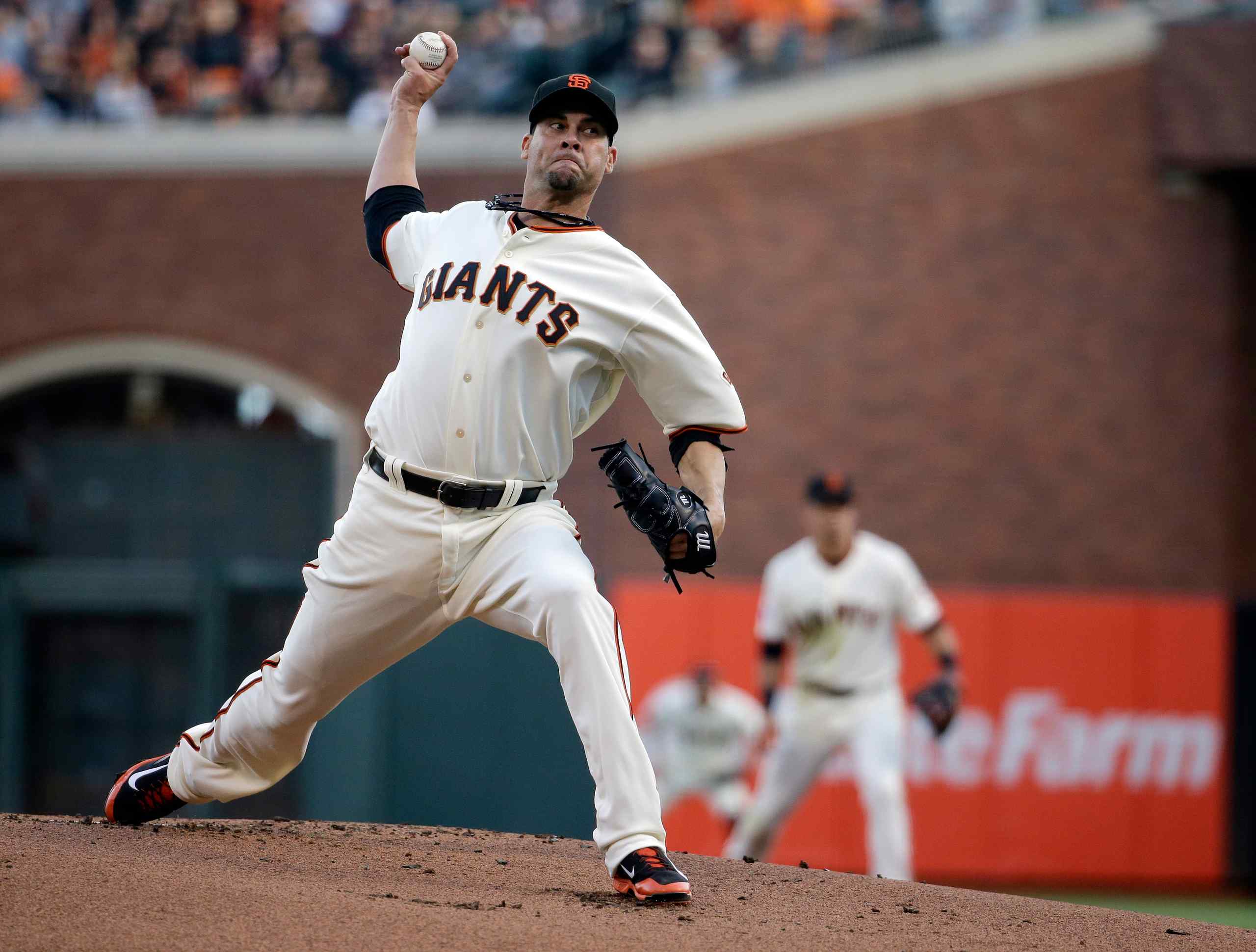 A photo of Ryan Vogelsong of the SF Giants